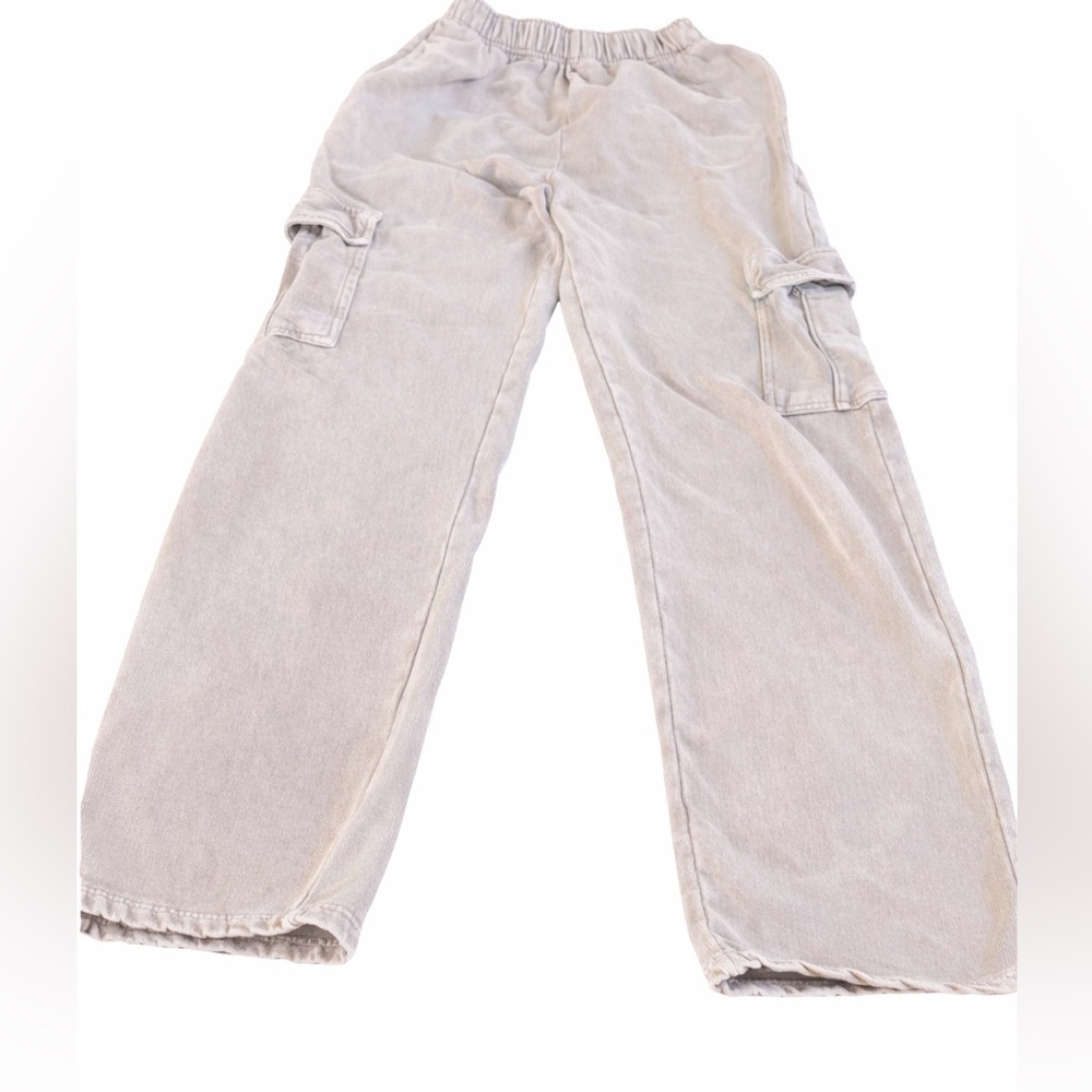 MNML Light Gray Cargo Jogger Pants M Streetwear